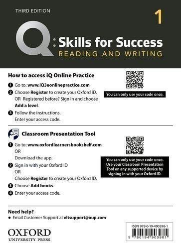 Lynn Sarah: Q Skills for Success 1 Reading & Writing Teacher´s Access Card, 3rd