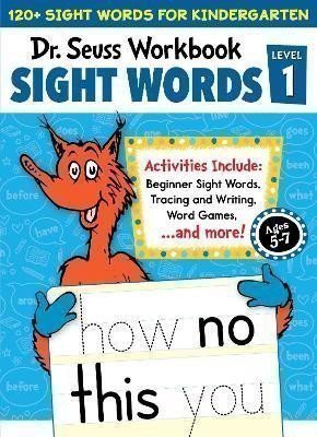 Dr. Seuss: Dr. Seuss Sight Words Level 1 Workbook: A Sight Words Workbook for Kinderga