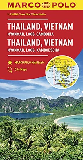 neuveden: Thajsko,Vietnam,Laos,Kambodža/mapa 1:2M MD(ZoomSystem)