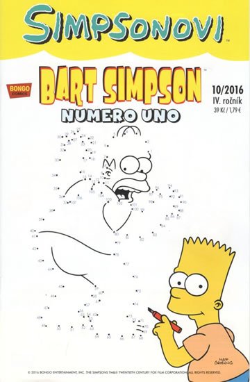 Groening Matt: Simpsonovi - Bart Simpson 10/2016 - Numero uno Groening Matt: Simpsonovi - Bart Simpson 10/2016 - Numero uno