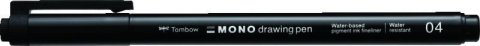 neuveden: Tombow Fineliner MONO drawing pen - hrot 04 černá