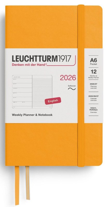 neuveden: Weekly Planner & Notebook 2026 Pocket (A6) Rising Sun neuveden: Weekly Planner & Notebook 2026 Pocket (A6) Rising Sun