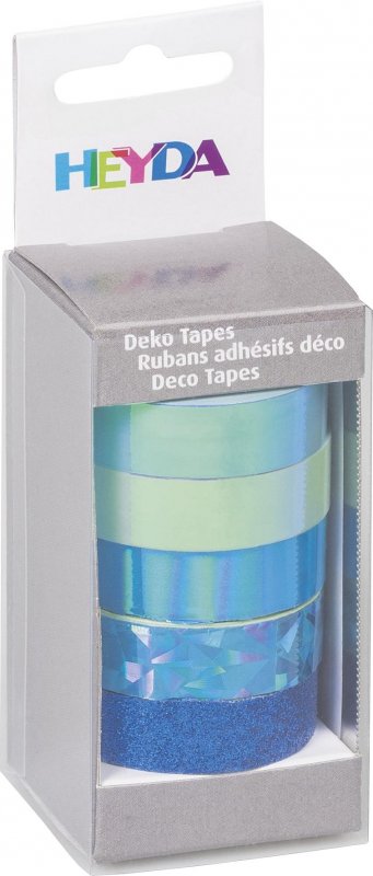 neuveden: HEYDA Sada ozdobných lepicích pásek - modrý mix