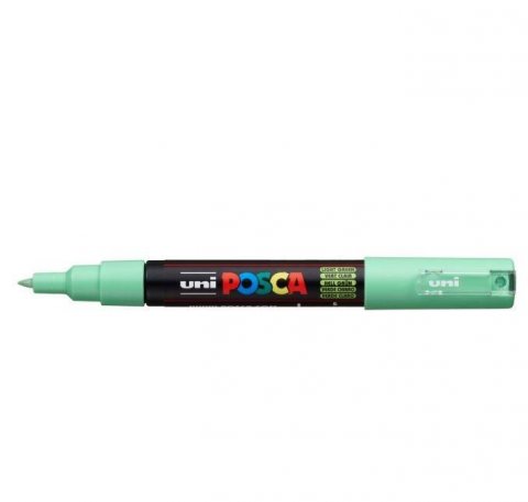 neuveden: Posca akrylový popisovač PC-1M, 0,7 - 1 mm, světle zelená (s extra tenkým h