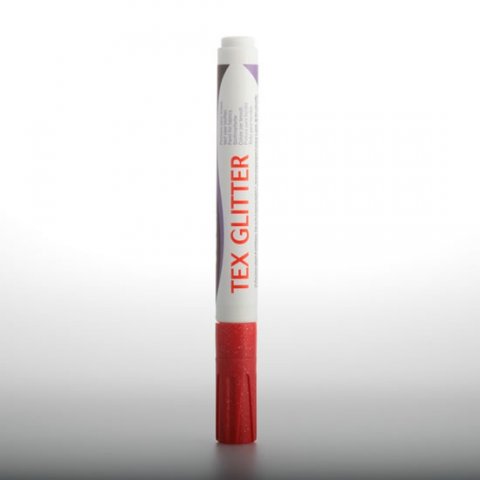 neuveden: DARWI TEX GLITTER fixa na textil - Karmínová 6 ml