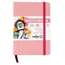 : Skicovací blok Soft pink A6 140g 80 listů