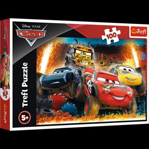 neuveden: Trefl Puzzle Auta 3 - Extrémní závod / 100 dílků