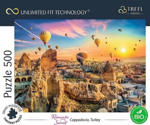 neuveden: Trefl Puzzle UFT Romantic Sunset: Kappadokie, Turecko 500 dílků