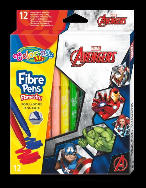 neuveden: Colorino Marvel Avengers - fixy 12 barev