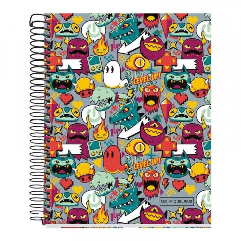 neuveden: Miquelrius poznámkový blok Level Up A5 linkovaný 140 listů