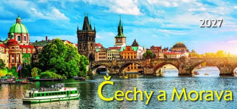 : Kalendář 2027 stolní: ČECHY A MORAVA