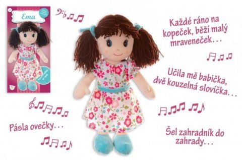 neuveden: Panenka Ema hadrová plyš 40 cm