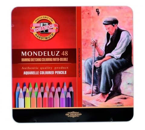 neuveden: Koh-i-noor pastelky akvarelové umělecké MONDELUZ souprava 48 ks v plechové neuveden: Koh-i-noor pastelky akvarelové umělecké MONDELUZ souprava 48 ks v plechové