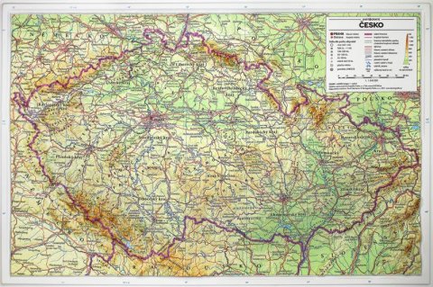 neuveden: Česko - reliéfní mapa 1:1 240 000