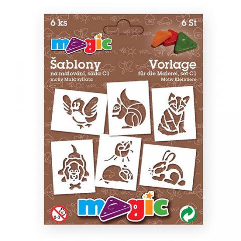 neuveden: MAGIC papírové šablony na malování MALÁ ZVÍŘATA neuveden: MAGIC papírové šablony na malování MALÁ ZVÍŘATA