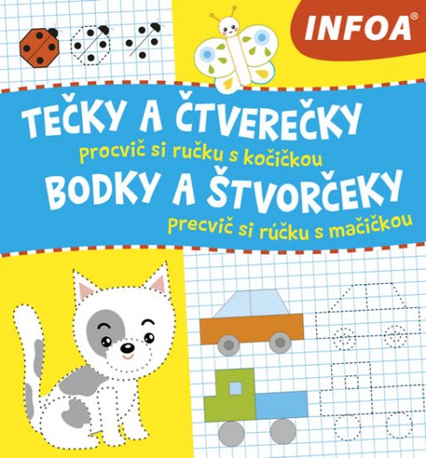 neuveden: Tečky a čtverečky - Procvič si ručku s kočičkou
