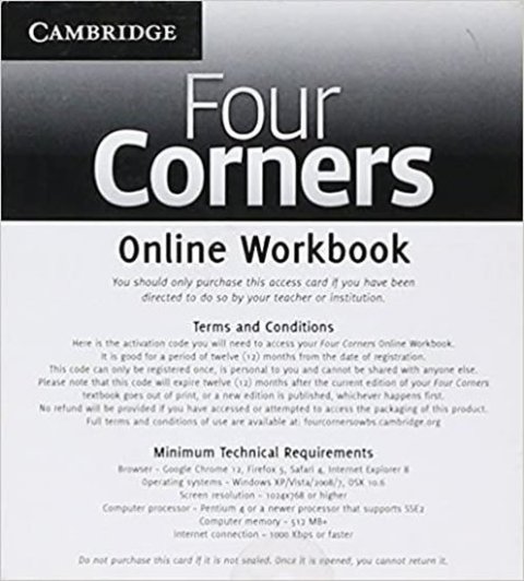 Richards Jack C.: Four Corners 2: Online Workbook