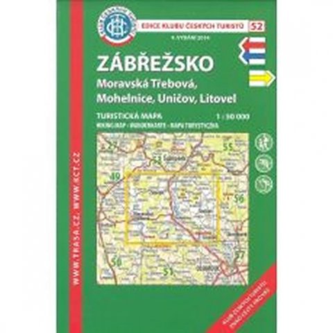 neuveden: Zábřežsko /KČT 52 1:50T Turistická mapa
