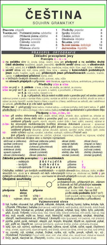 kolektiv autorů: ČEŠTINA souhrn gramatiky