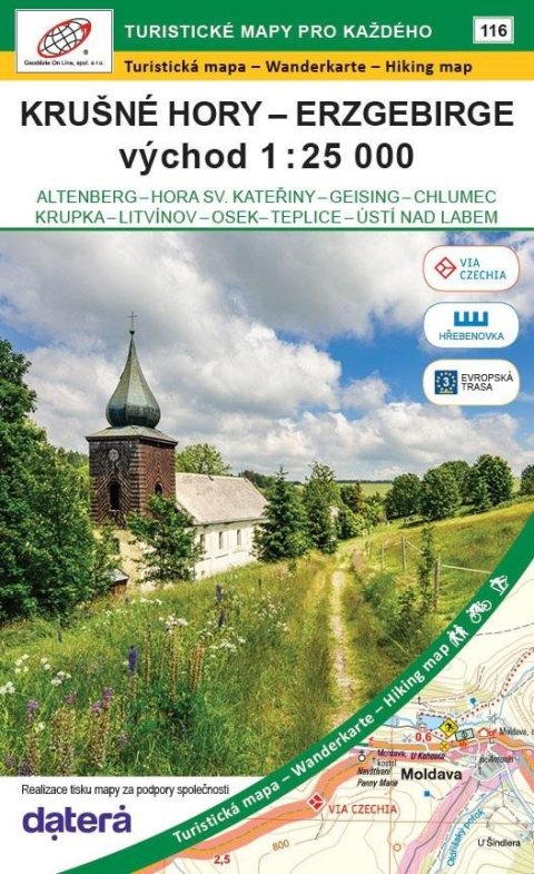 neuveden: Krušné hory - Erzgebirge, východ 1:25 000 (Altenberg, Hora Sv. Kateřiny, Ge