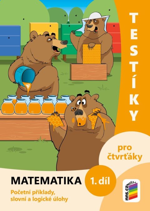 neuveden: Testíky pro čtvrťáky – matematika, 1. díl (barevný pracovní sešit)