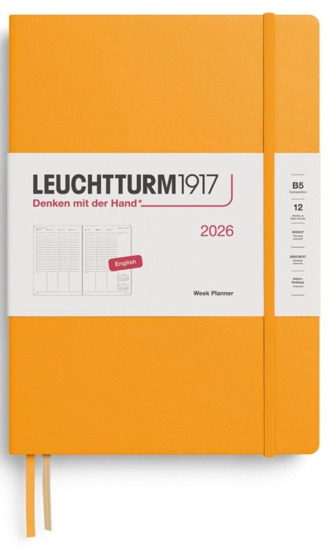 neuveden: Week Planner 2026 Composition (B5) Rising Sun