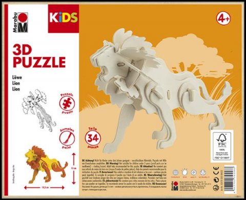 neuveden: Marabu KiDS 3D Puzzle - Lion