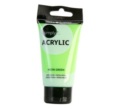 neuveden: Daler - Rowney SIMPLY akrylová barva - Neon Green 75 ml