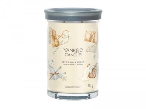neuveden: YANKEE CANDLE Soft Wool & Amber svíčka 567g / 2 knoty (Signature tumbler ve neuveden: YANKEE CANDLE Soft Wool & Amber svíčka 567g / 2 knoty (Signature tumbler ve