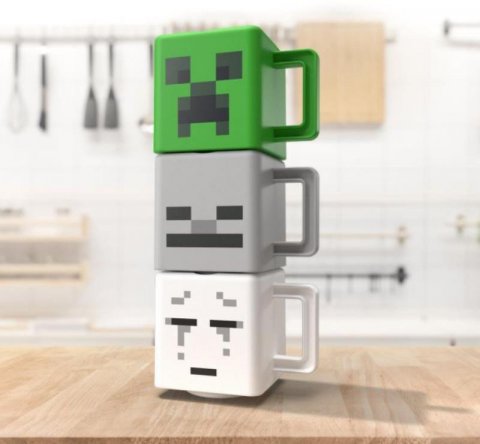 neuveden: Minecraft Set 3 plastových hrnků neuveden: Minecraft Set 3 plastových hrnků