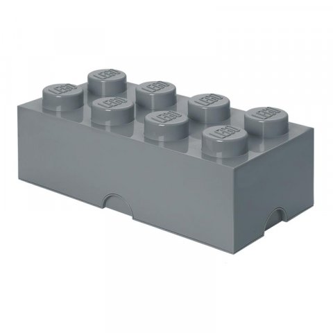 neuveden: Úložný box LEGO 8 - tmavě šedý