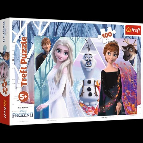 neuveden: Trefl Puzzle Frozen 2 - Začarovaná země / 100 dílků