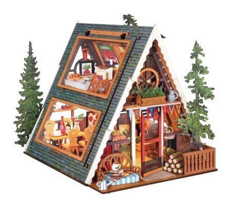 : 3D dřevěná skládačka Miniatura domečku Útulná lesní chata