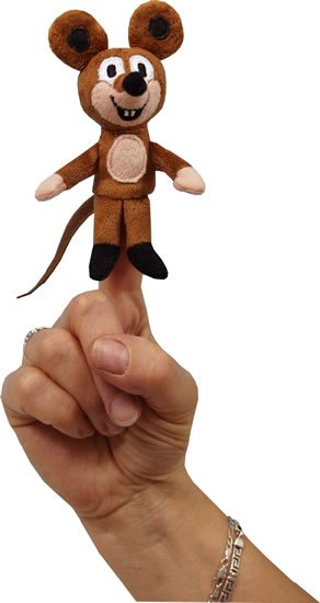 Miler Zdeněk: Myška 8cm - prstový maňásek (Krtek a ka Miler Zdeněk: Myška 8cm - prstový maňásek (Krtek a ka