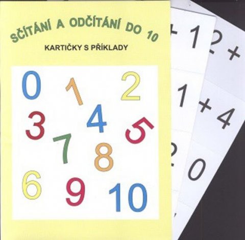 neuveden: Sčítání a odčítání 10 (16 kartiček s příklady - 64 příkladů na sčítání a 64