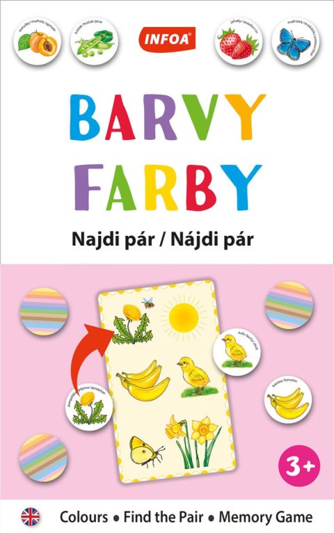 neuveden: Výuková hra (krabička) Najdi pár - Barvy / Farby