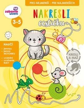 neuveden: Kresli a maž - Nakresli cestičku (stíratelný sešit)