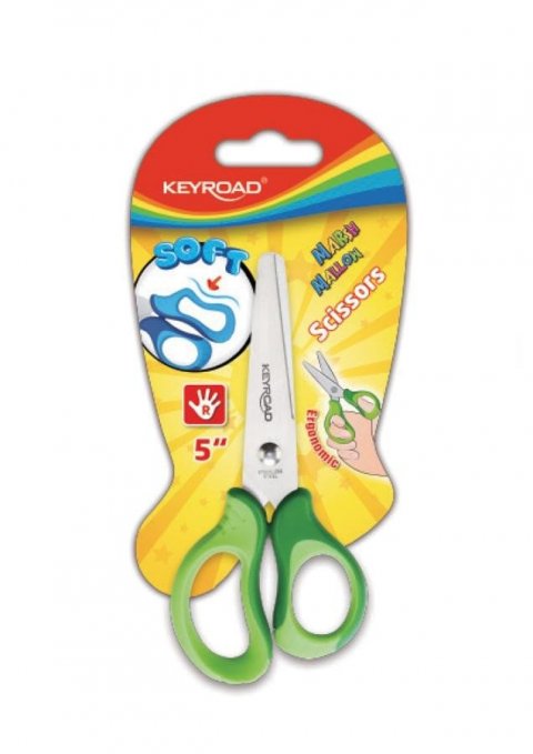 neuveden: Keyroad Dětské nůžky Soft 12,5 cm - zelené