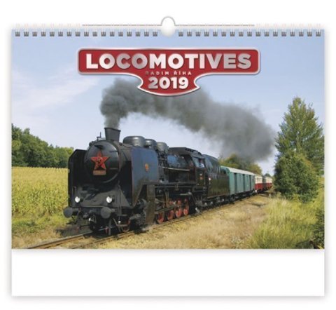 Říha Radim: Kalendář nástěnný 2019 - Locomotives