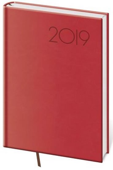 neuveden: Diář 2019 - Print/týdenní A5/červená