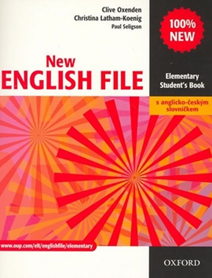 Oxenden Clive: New English File Elementary Student´s Book S Anglicko-českým Slovníčkem