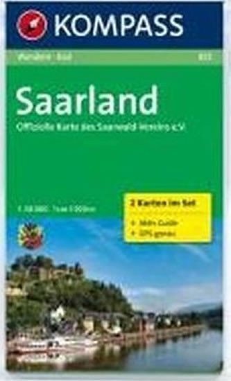 neuveden: Saarland 825 ,2 mapy / 1:50T NKOM