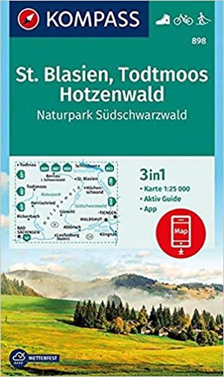 neuveden: St. Blasien, Todtmoos, Hotzenwald, Naturpark Südschwarzwald 1:25 000 / turi