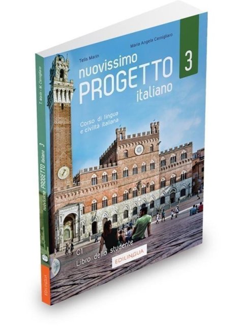 Marin Telis: Nuovissimo Progetto italiano 3/C1 Libro dello studente + CD audio