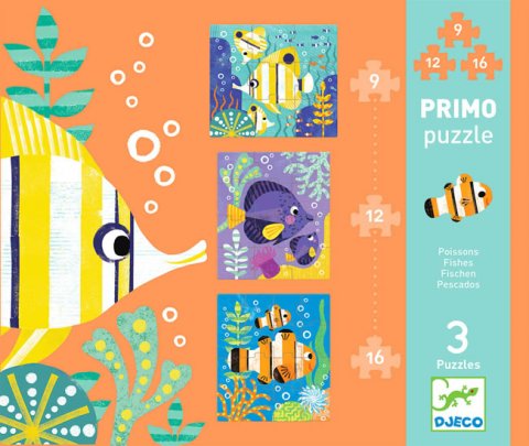 neuveden: Djeco Puzzle Primo Rybičky