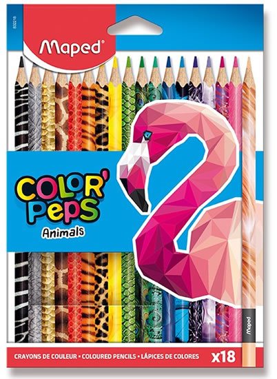 neuveden: Maped - Pastelky Color´Peps Animals 18 ks