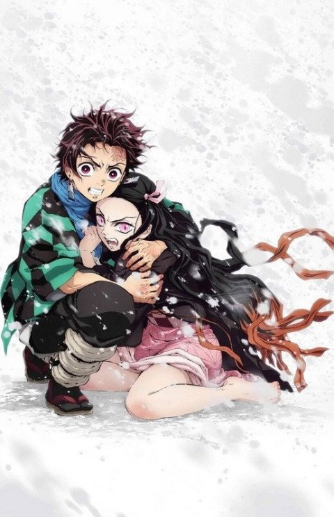 -: Demon Slayer Plakát Maxi Tanjiro  Nezuko Snow 91,5 x 61 cm