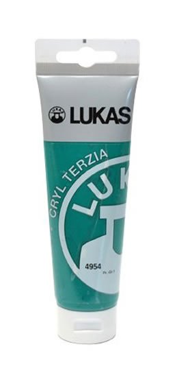 neuveden: LUKAS akrylová barva TERZIA - Viridian 125 ml