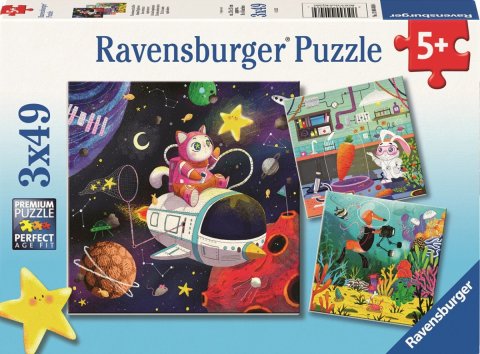 neuveden: Puzzle Profese z říše fantazie 3x49 dílků