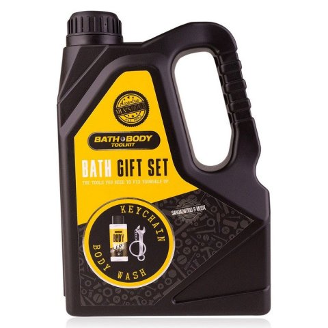 neuveden: Koupelový set BATH and BODY TOOLKIT v dárkové krabičce ve tvaru kanystru
